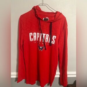 NHL Washington Capitals Adult Lightweight‎ Hooded Sweatshirt. Medium NWT